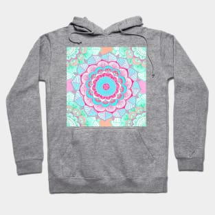 Tropical Doodle Flower Hoodie